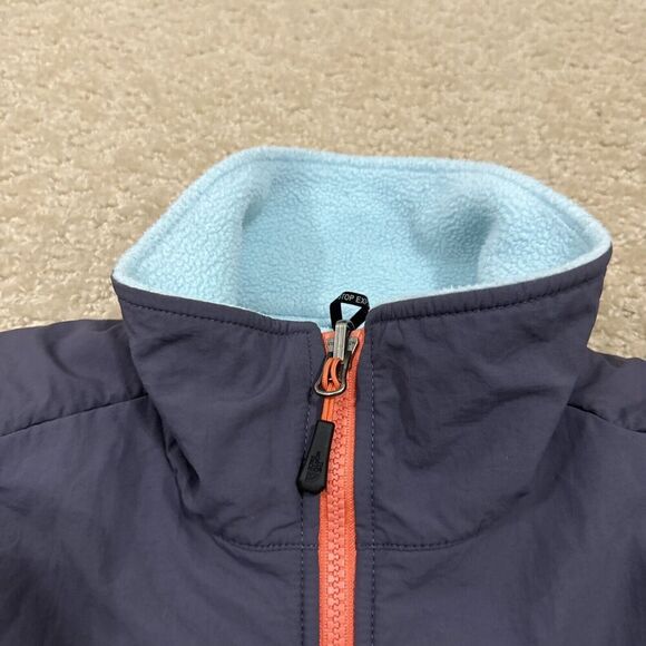 Vintage The North Face Denali Jacket Women Sm Blue Gray Polartec Zip Fleece Coat - Picture 7 of 12